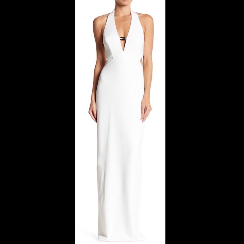 Deep V-neck dress